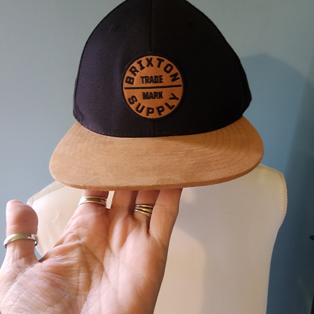 Brixton Black and Brown Logo Cap
